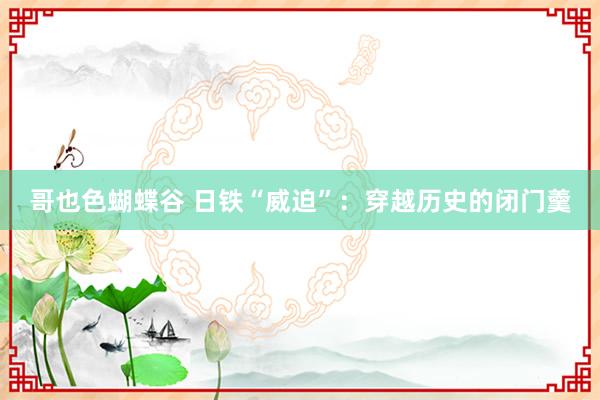 哥也色蝴蝶谷 日铁“威迫”：穿越历史的闭门羹